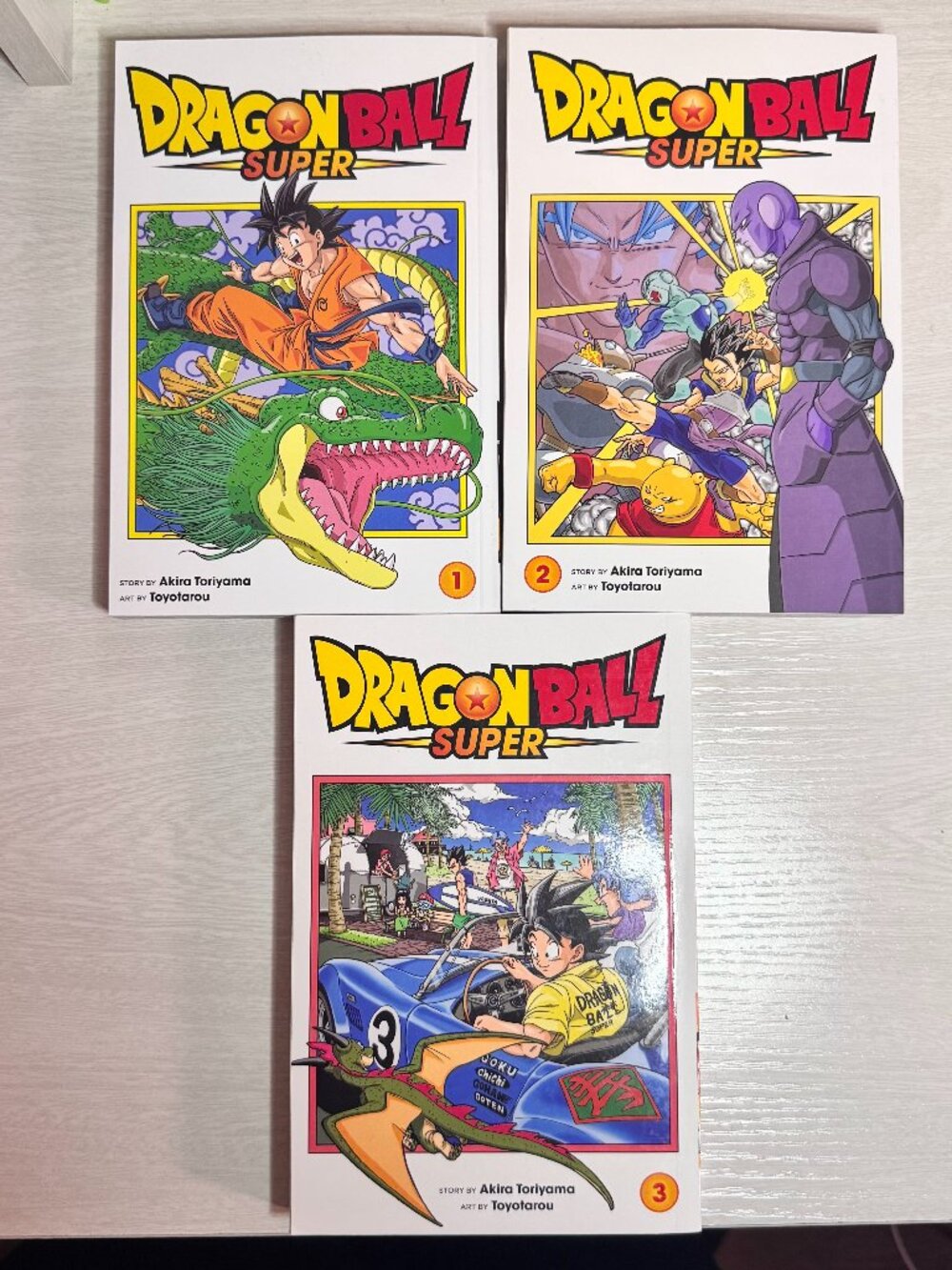 Dragon Ball Super Manga Comic Book Lot Volumes 1, 2, and 3 Akira Toriyama